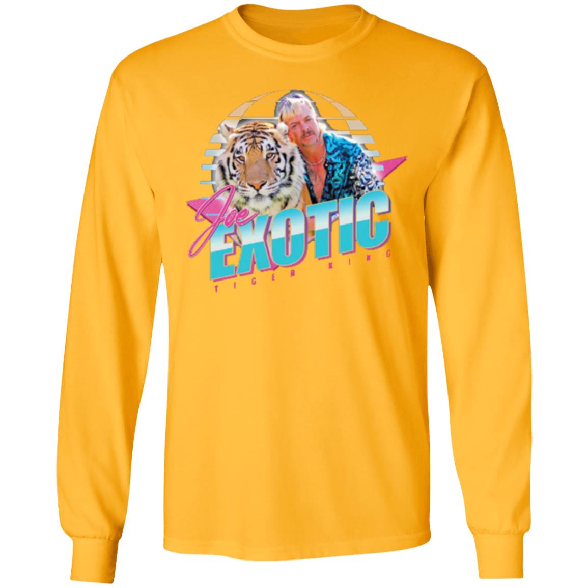 Joe Exotic The Tiger King 80's Jumper Sweatshirt Cat Rescue TV Show Series Retro T Shirt - Teechipus