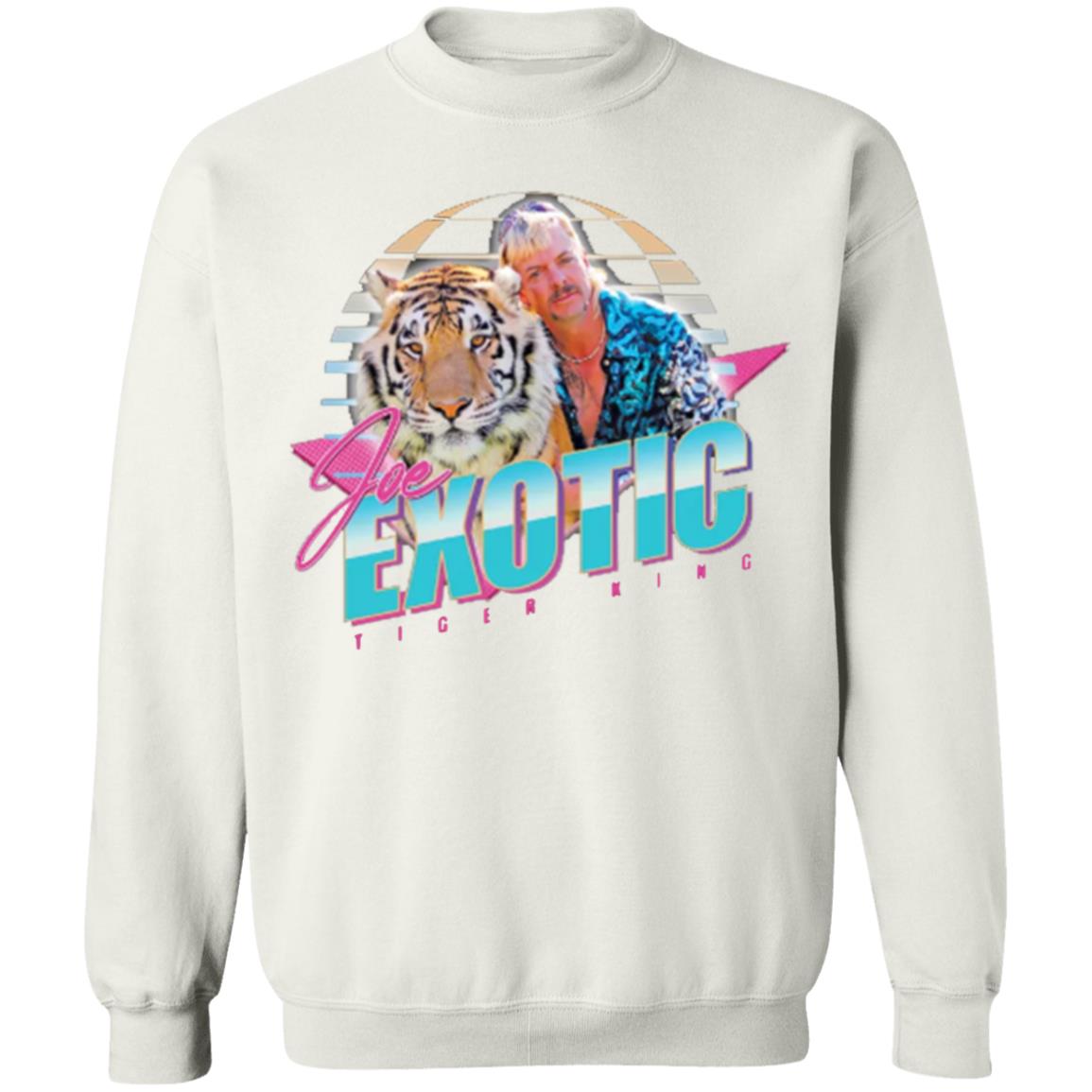 Joe Exotic The Tiger King 80's Jumper Sweatshirt Cat Rescue TV Show Series Retro T Shirt - Teechipus
