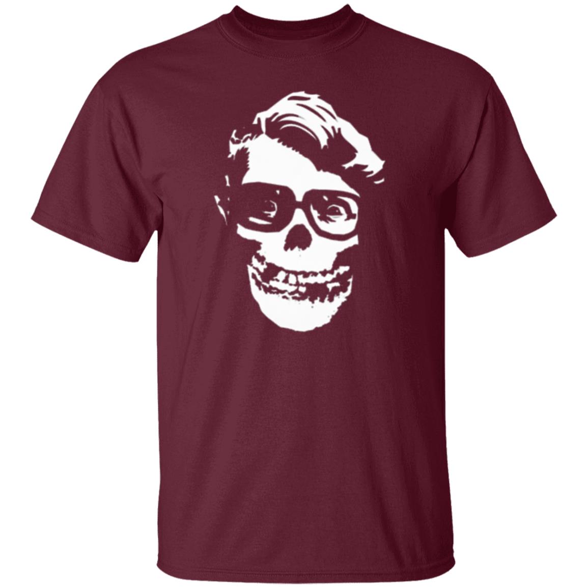 Men’s Misfits Rock Band T-shirt Black White Skull Logo - Teechipus