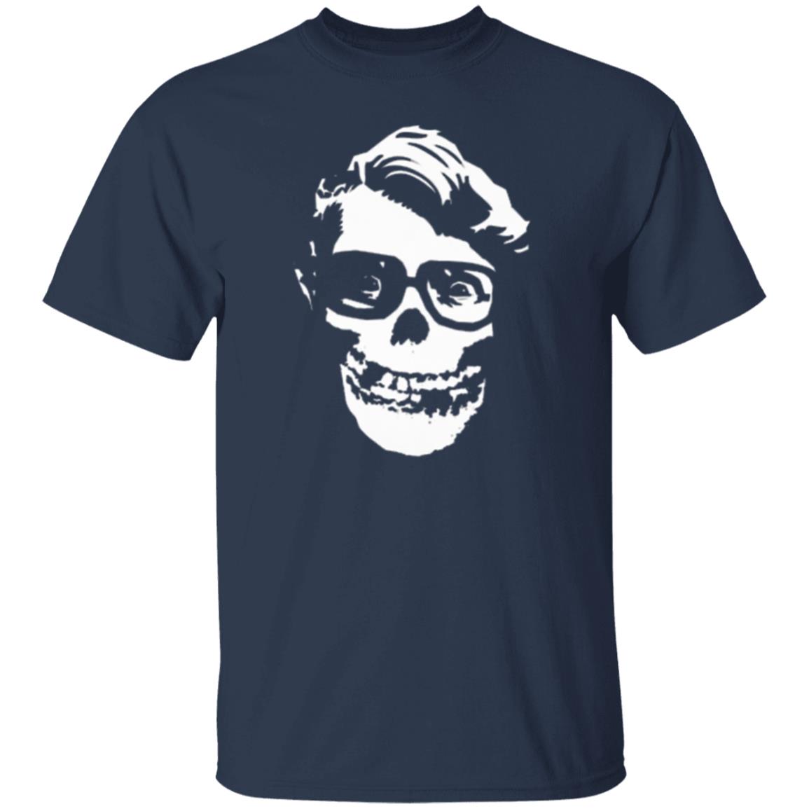 Men’s Misfits Rock Band T-shirt Black White Skull Logo - Teechipus