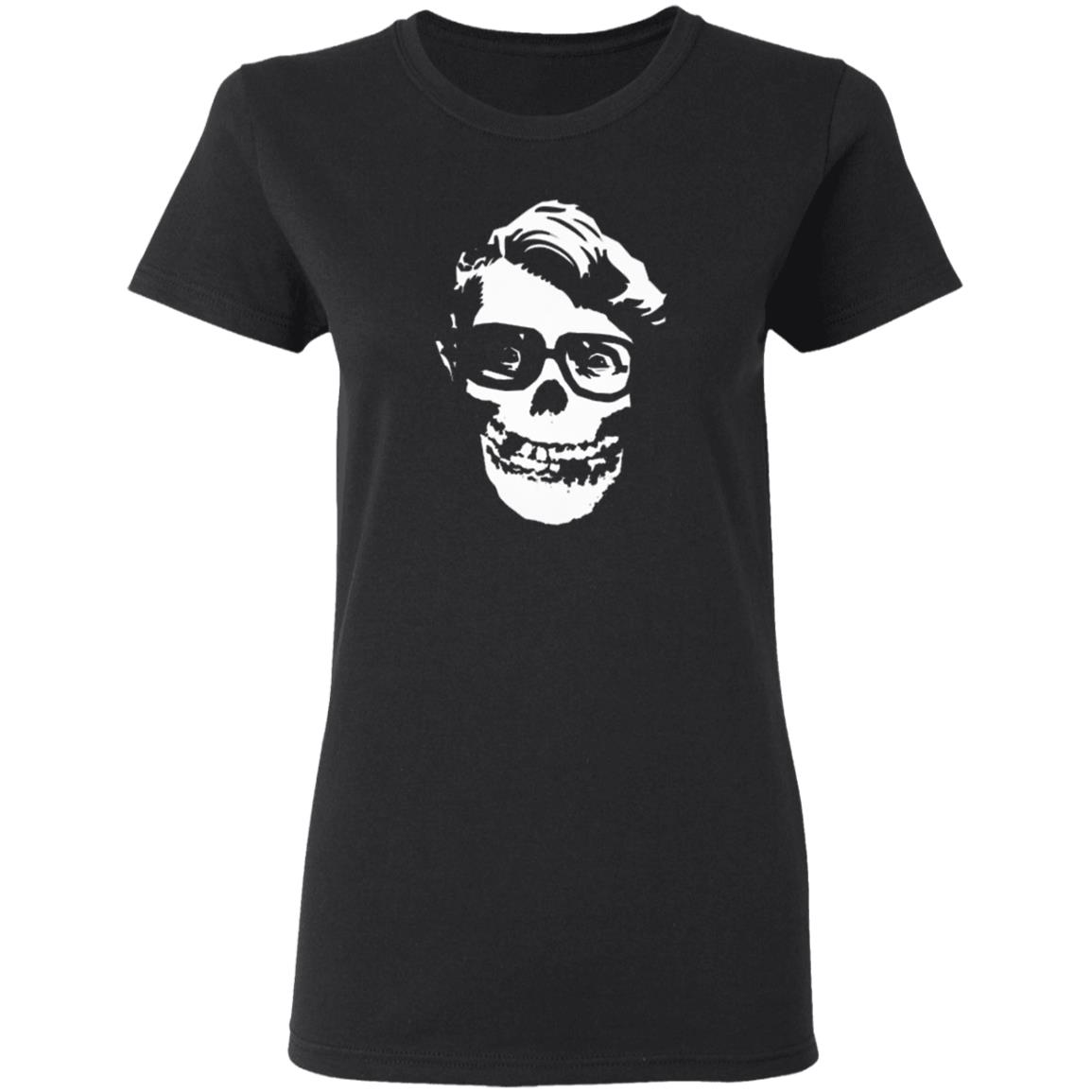 Men’s Misfits Rock Band T-shirt Black White Skull Logo - Teechipus