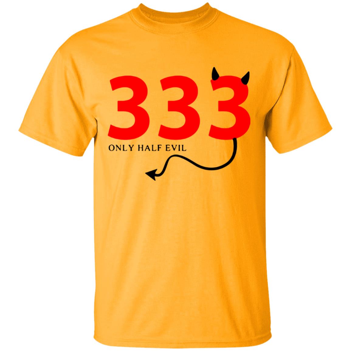 333 Only Half Evil Hooded Sweatshirt - Teechipus