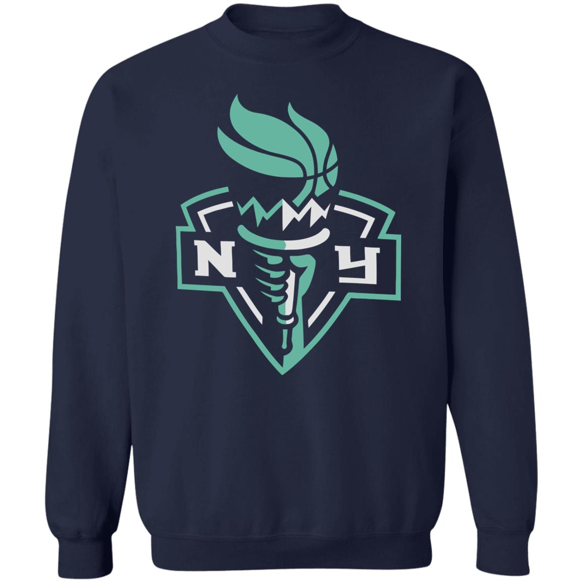 Women's New York Liberty Fanatics Branded Black Primary Logo Pullover Hoodie - Teechipus