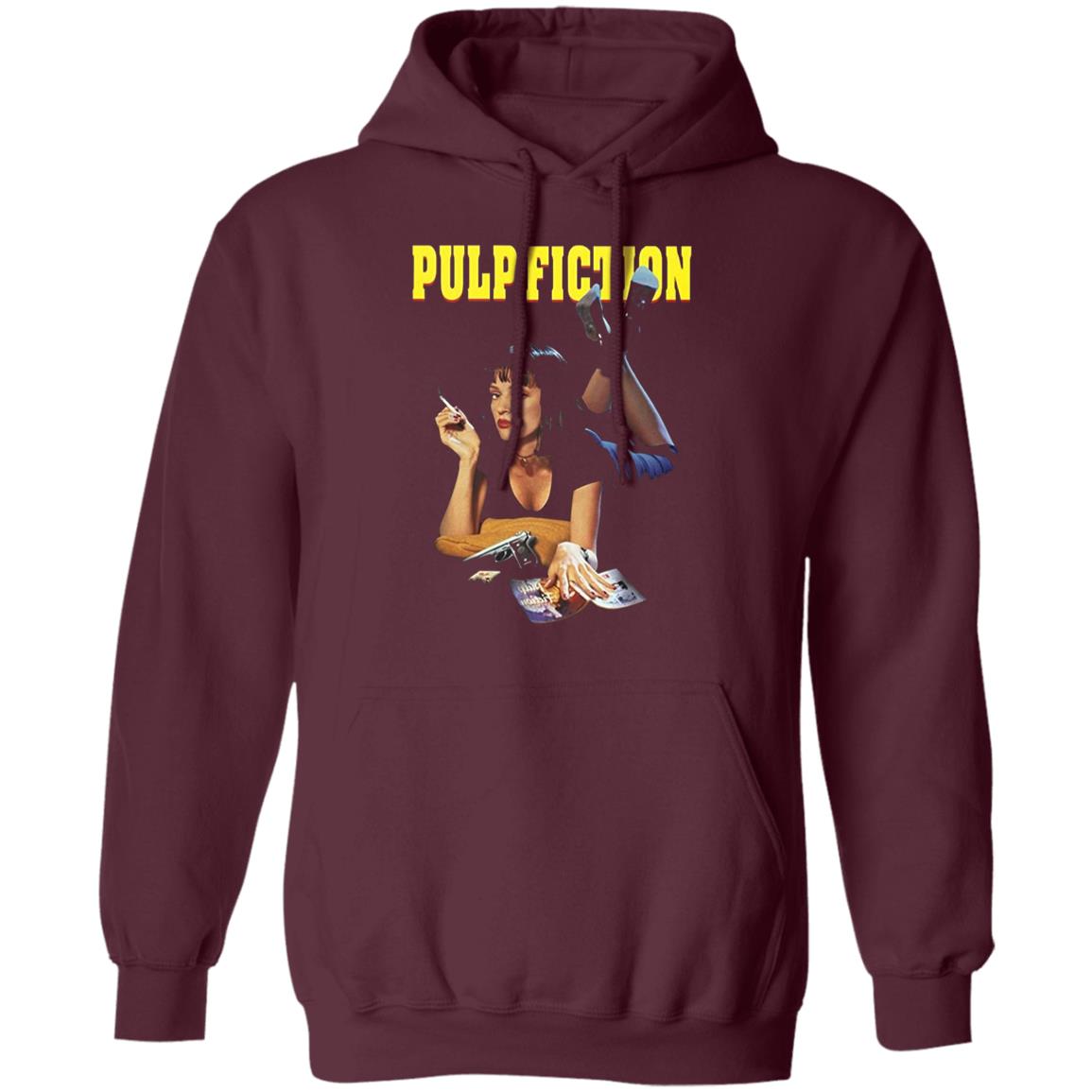 Pulp Fiction hoodie This short-sleeve black tee features the Pulp Fiction graphics with Mia on front. Black T Shirt Hoodie Sweatshirt Plus Size - Teechipus