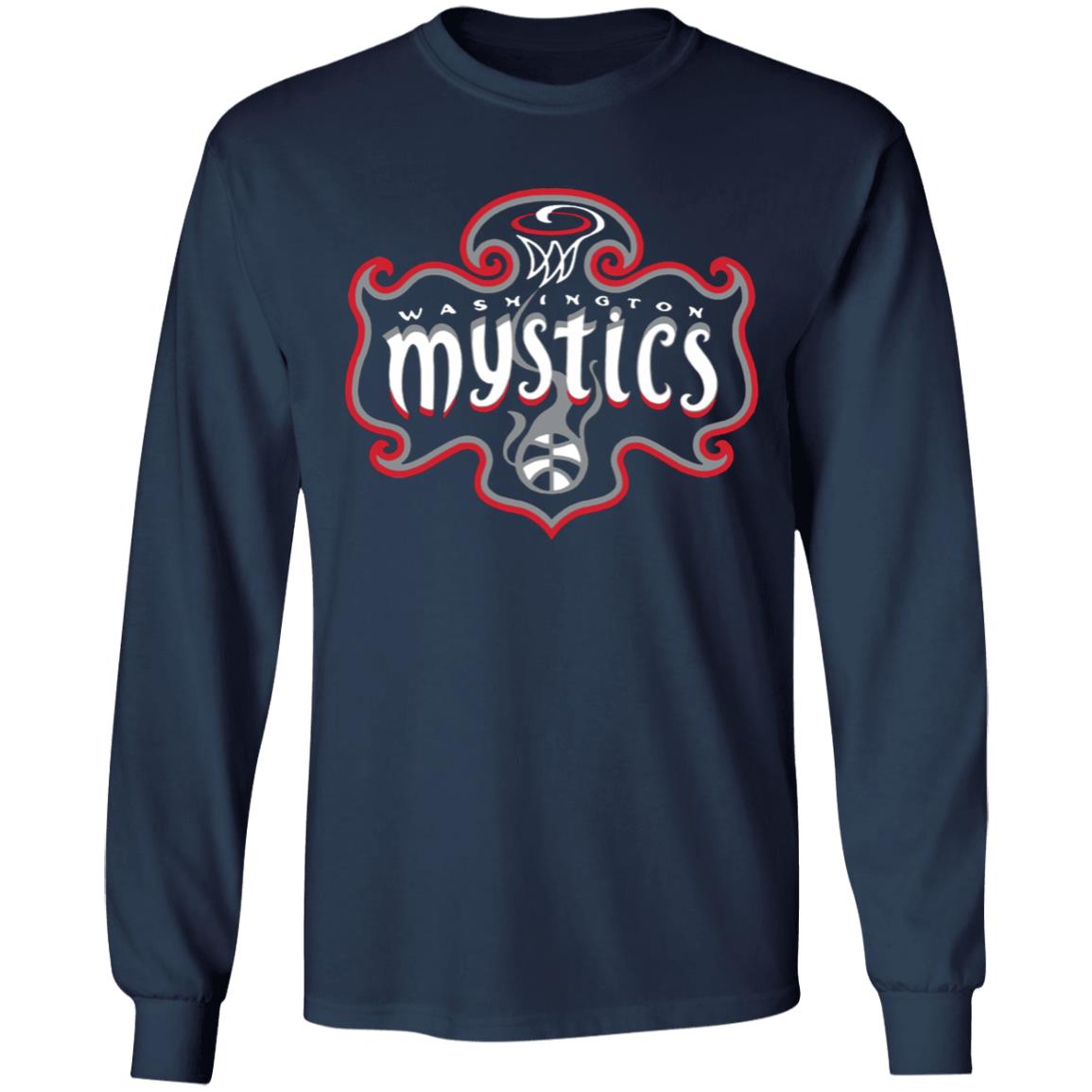 Youth Washington Mystics Fanatics Branded Navy Primary Logo Pullover Hoodie - Teechipus