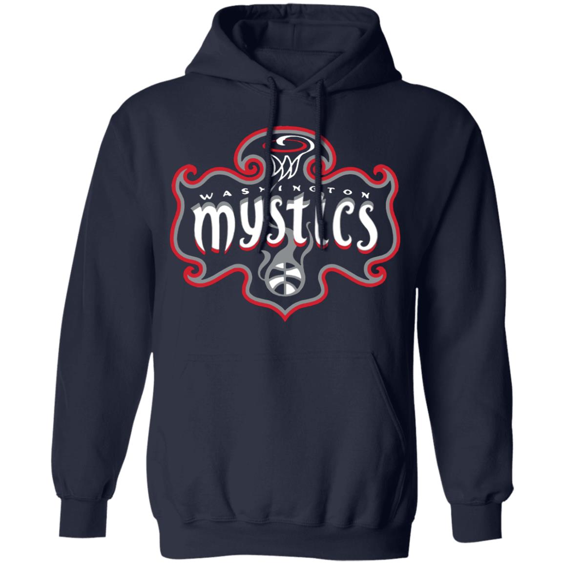 Youth Washington Mystics Fanatics Branded Navy Primary Logo Pullover Hoodie - Teechipus