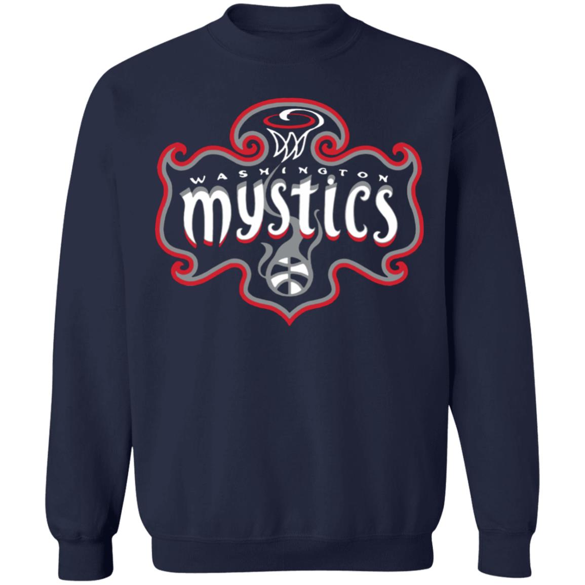 Youth Washington Mystics Fanatics Branded Navy Primary Logo Pullover Hoodie - Teechipus