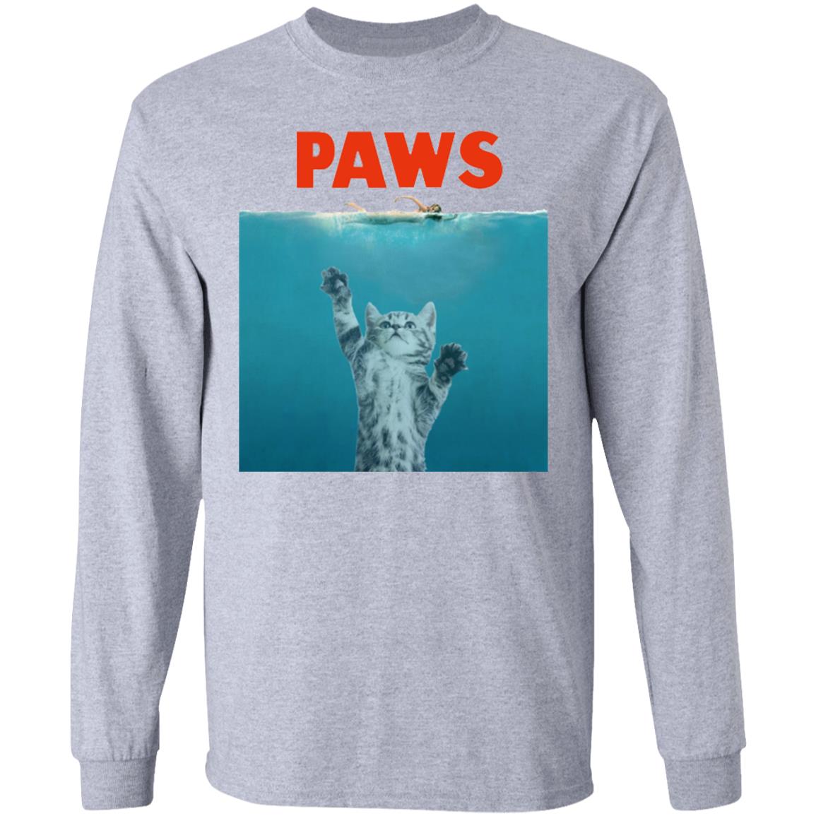 Paws Hoodie - Cat Kitten Meow Parody T Shirt Zipped Hoodie - Teechipus