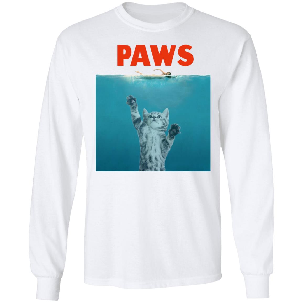 Paws Hoodie - Cat Kitten Meow Parody T Shirt Zipped Hoodie - Teechipus