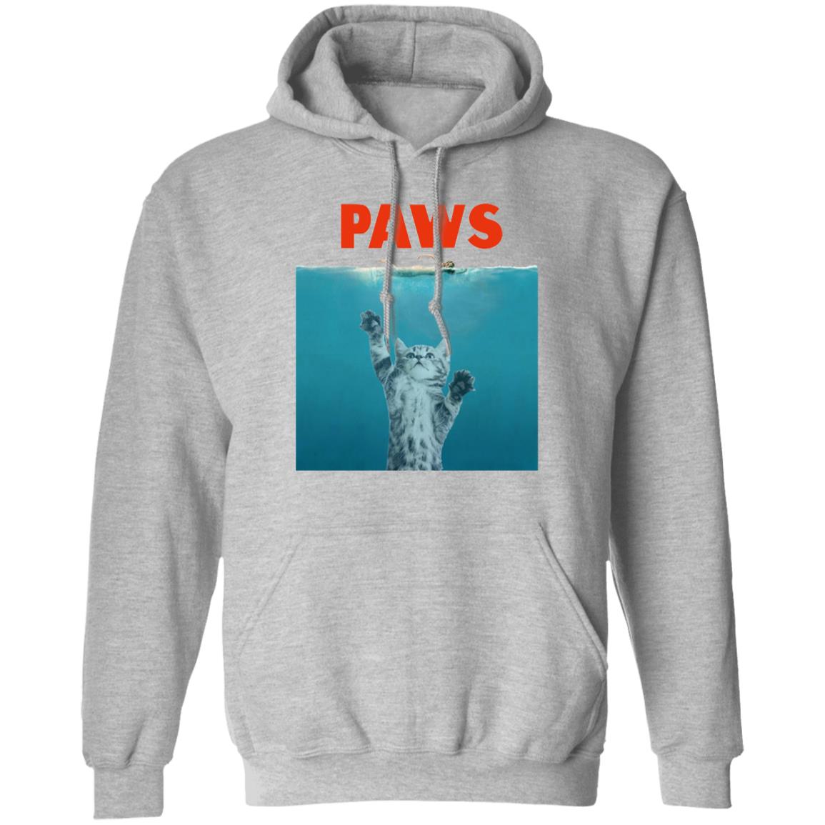 Paws Hoodie - Cat Kitten Meow Parody T Shirt Zipped Hoodie - Teechipus