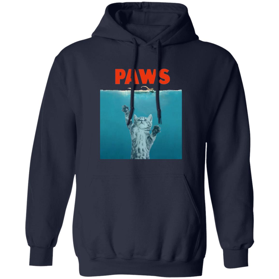 Paws Hoodie - Cat Kitten Meow Parody T Shirt Zipped Hoodie - Teechipus