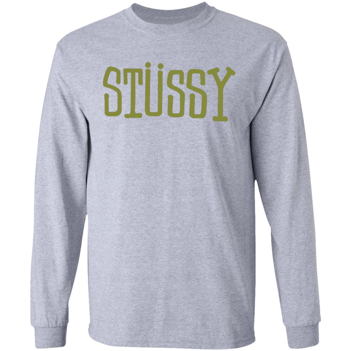 BLOCK TYPE CREW Stussy Crewneck Sweatshirt - Teechipus
