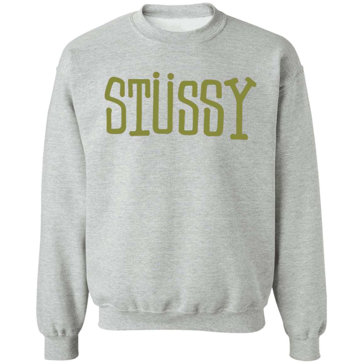 BLOCK TYPE CREW Stussy Crewneck Sweatshirt - Teechipus