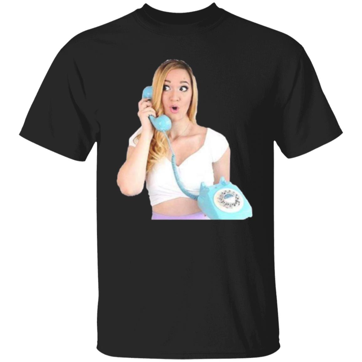 Alisha Marie On The Phone T Shirt - Teechipus