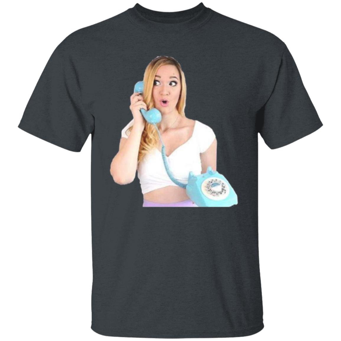 Alisha Marie On The Phone T Shirt - Teechipus