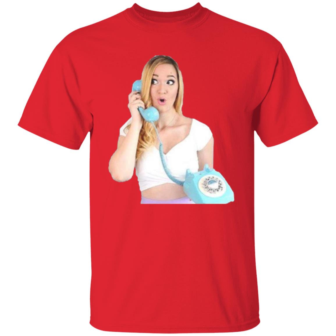 Alisha Marie On The Phone T Shirt - Teechipus
