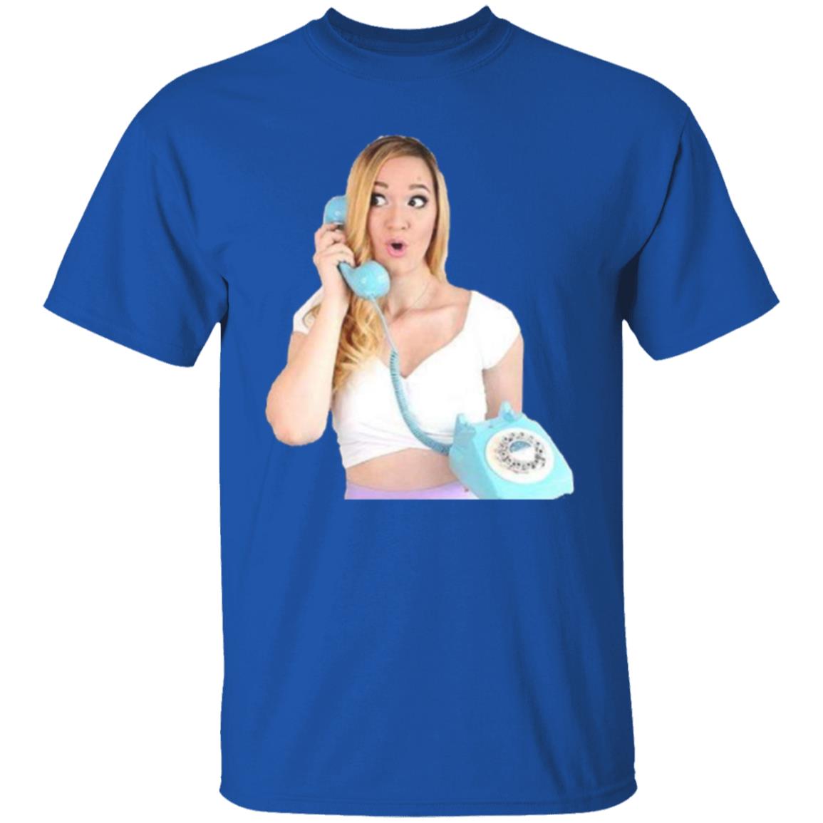 Alisha Marie On The Phone T Shirt - Teechipus