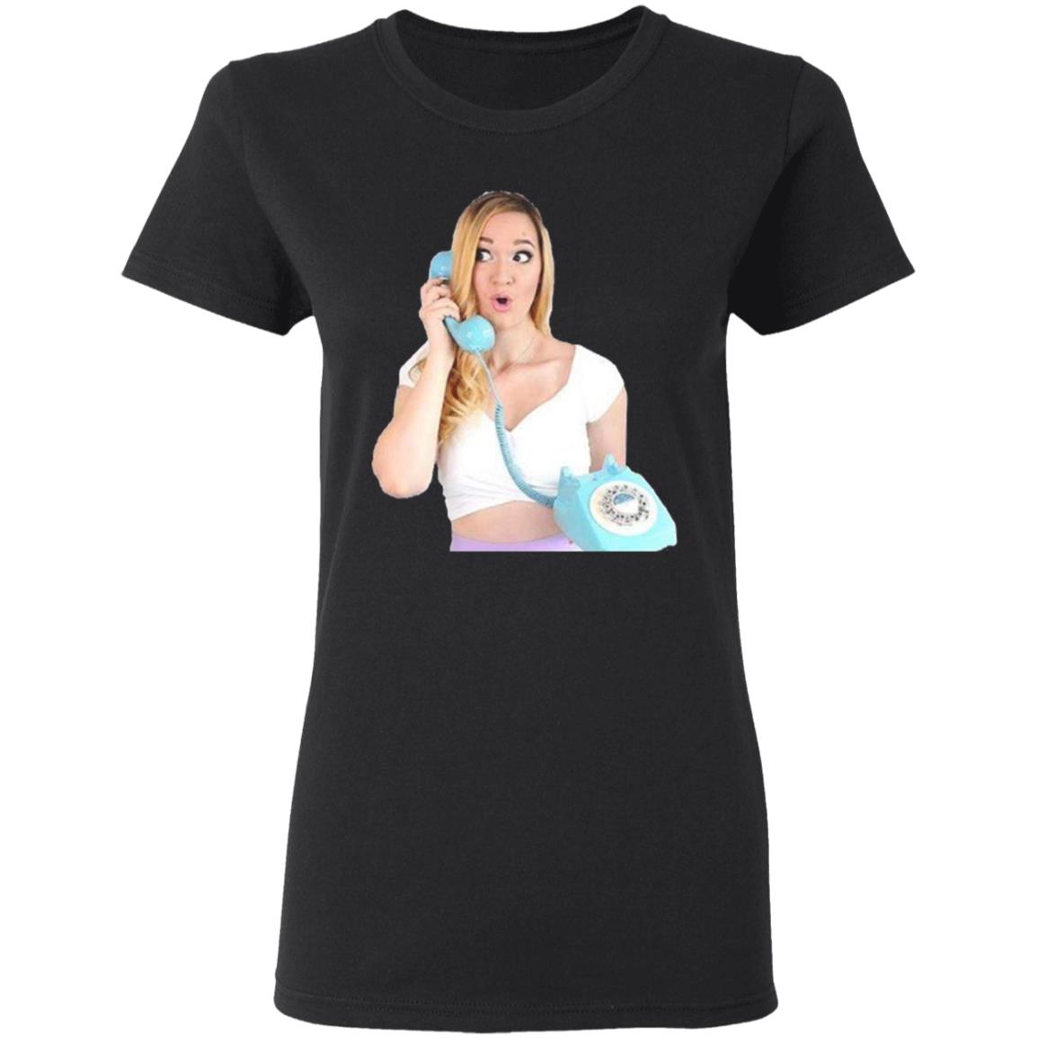 Alisha Marie On The Phone T Shirt - Teechipus