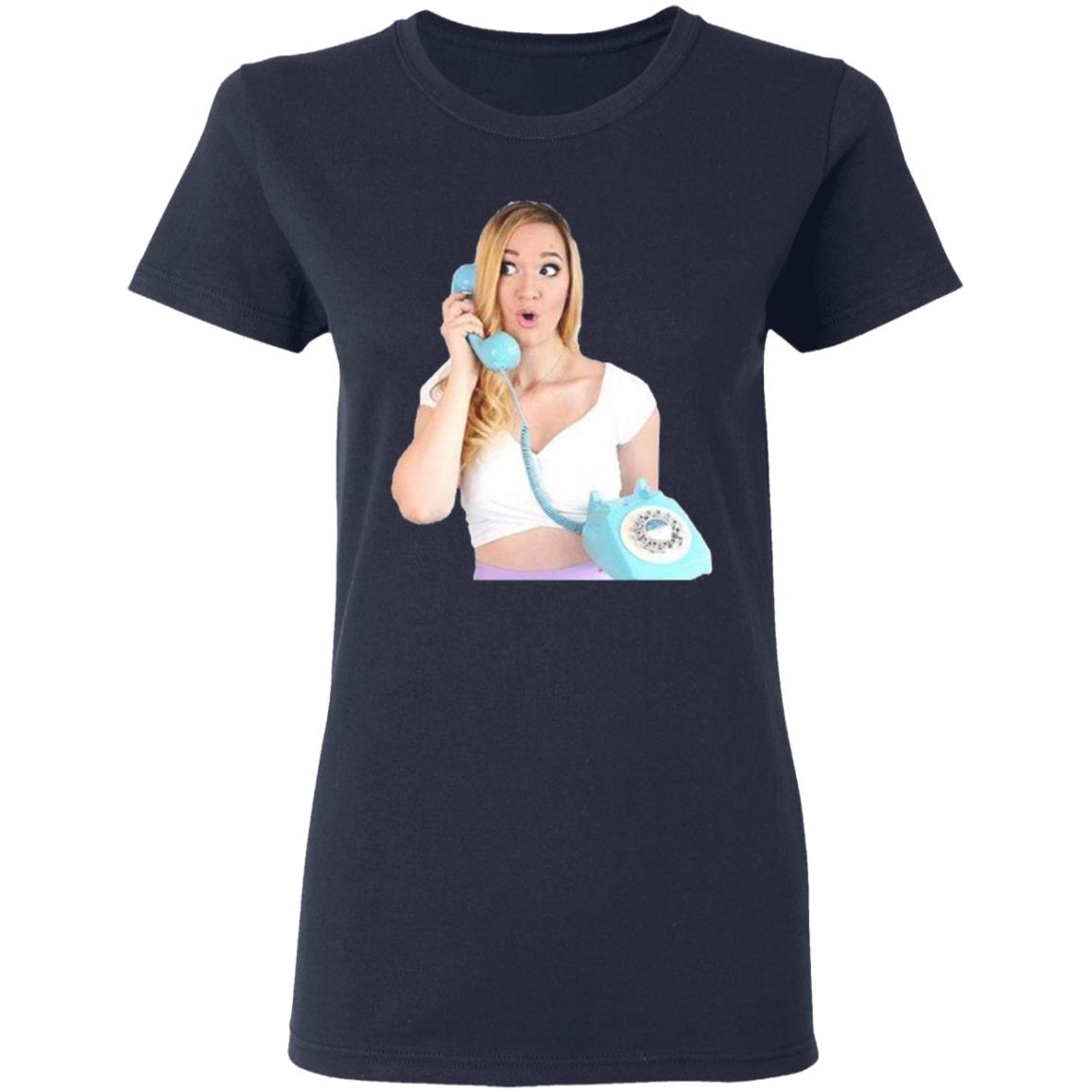 Alisha Marie On The Phone T Shirt - Teechipus
