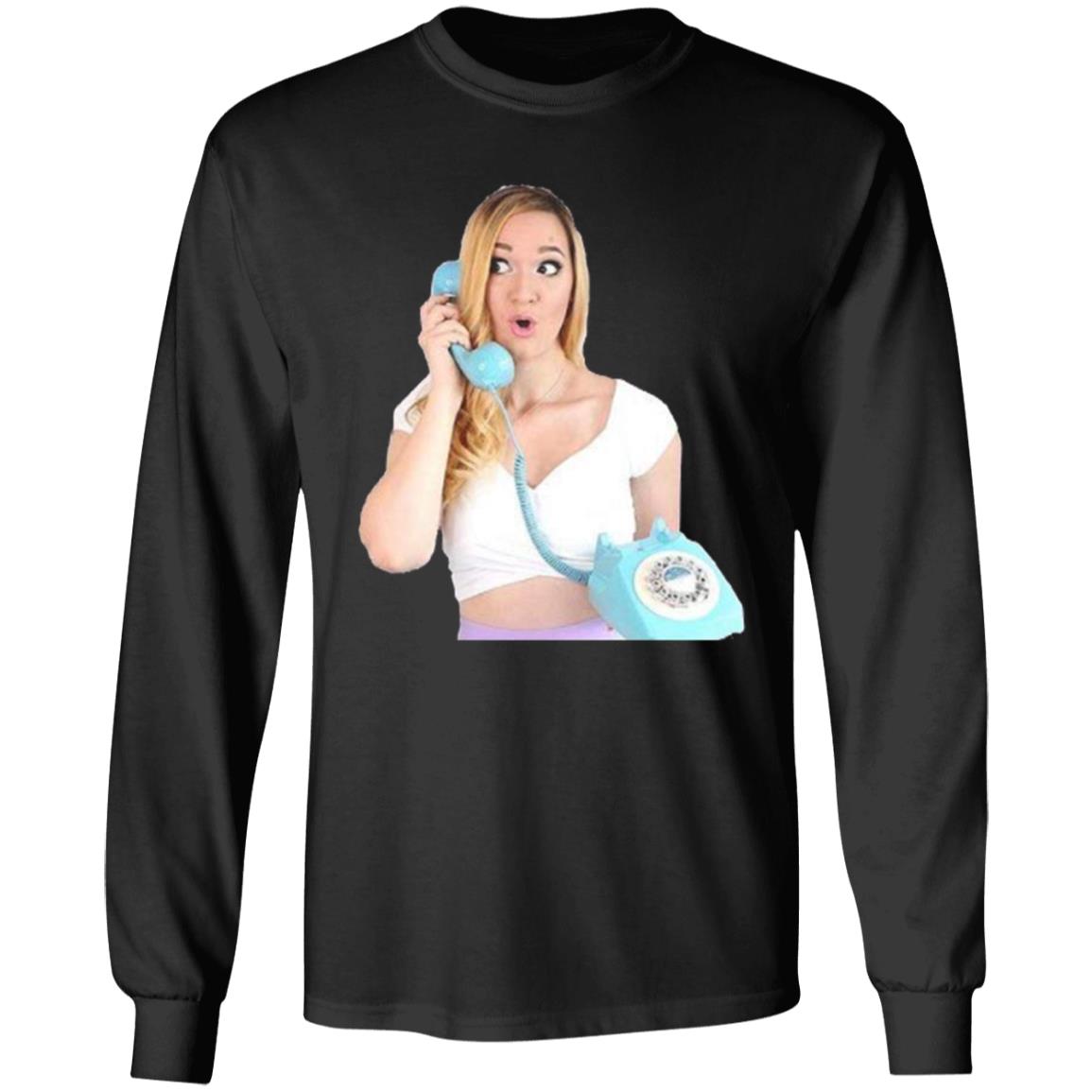 Alisha Marie On The Phone T Shirt - Teechipus