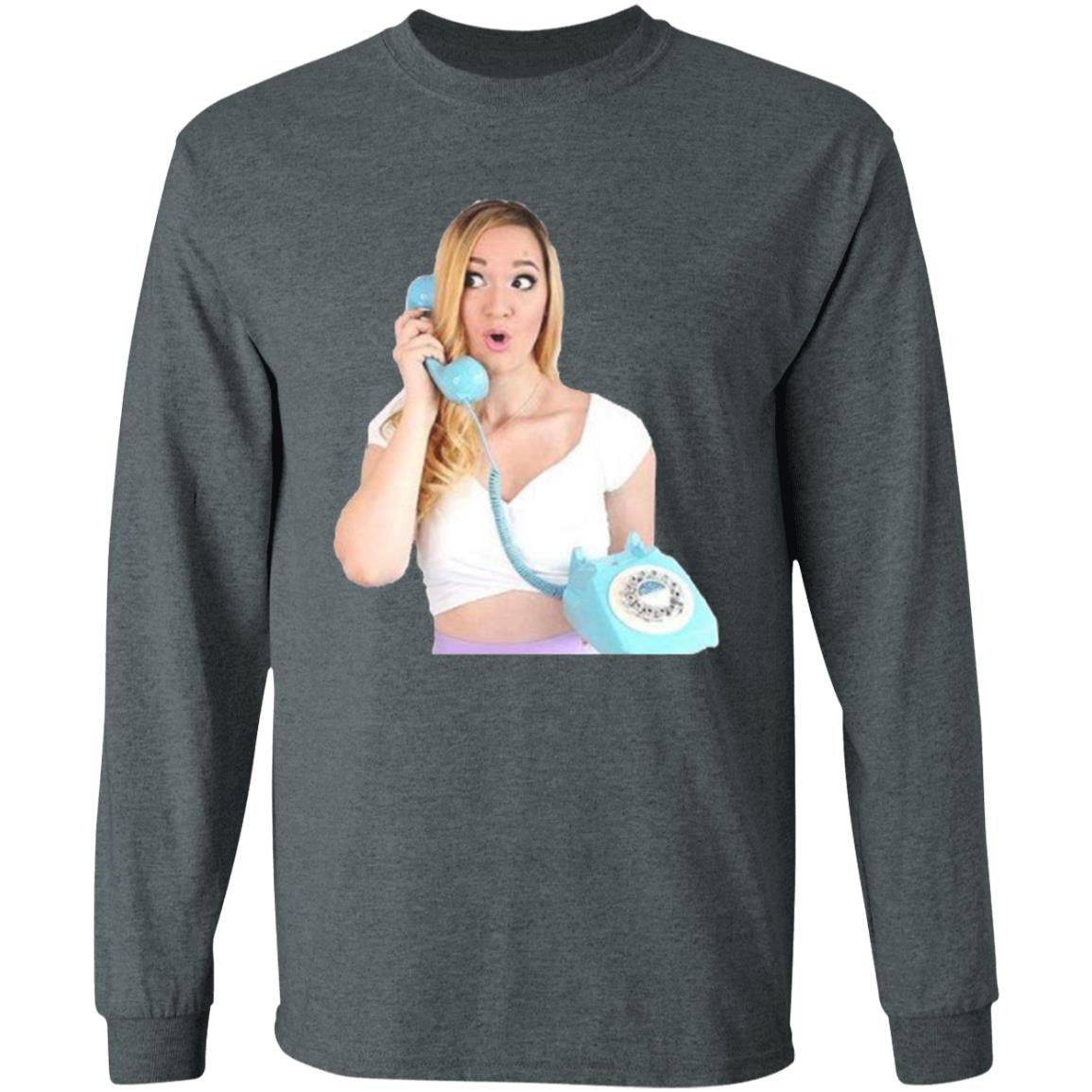 Alisha Marie On The Phone T Shirt - Teechipus