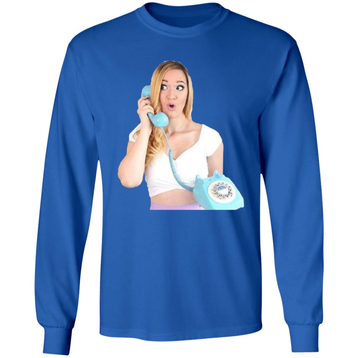 Alisha Marie On The Phone T Shirt - Teechipus