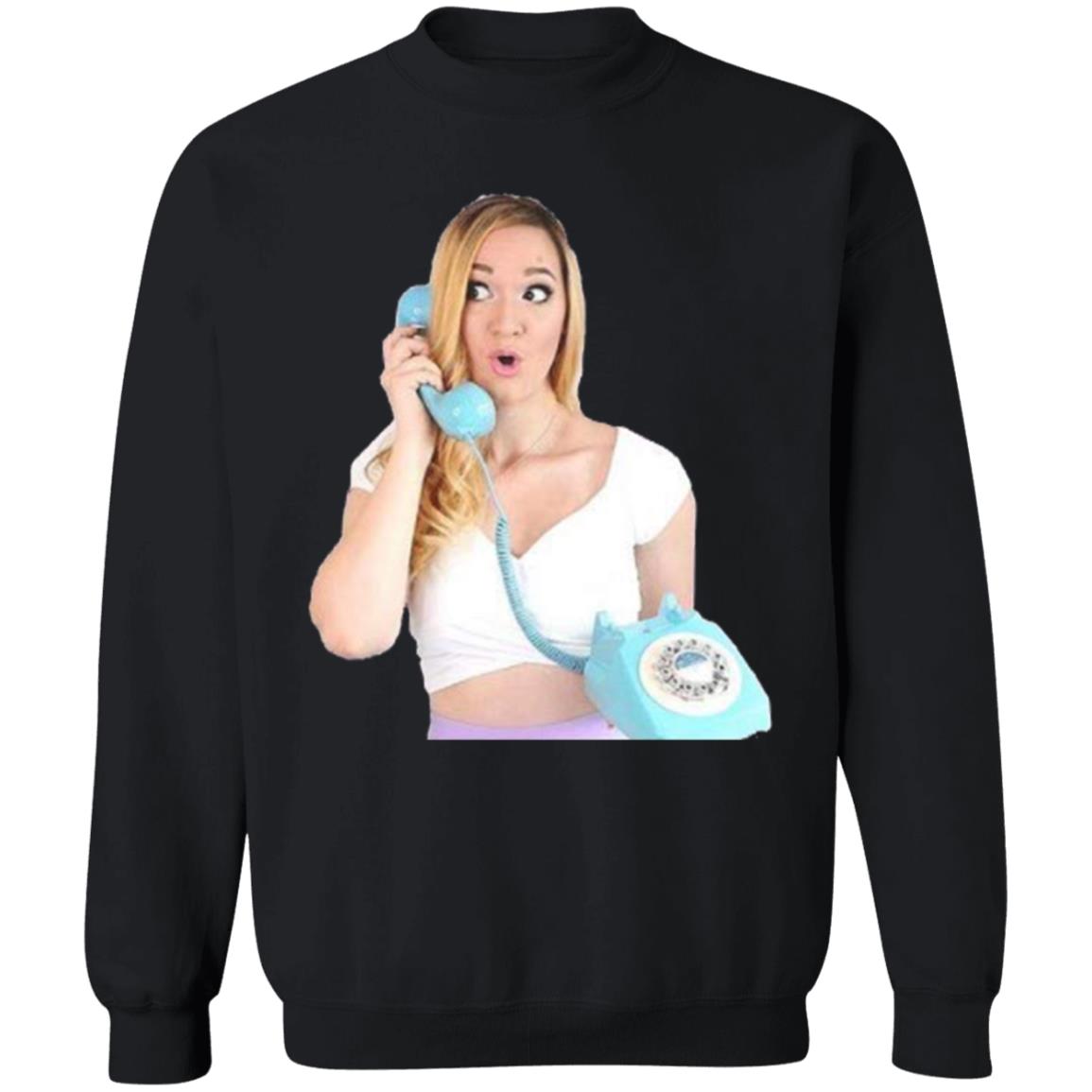 Alisha Marie On The Phone T Shirt - Teechipus