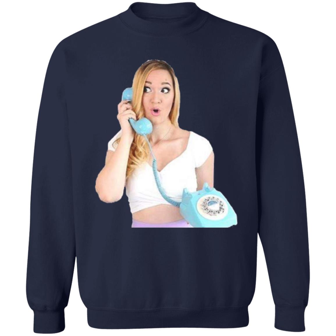 Alisha Marie On The Phone T Shirt - Teechipus