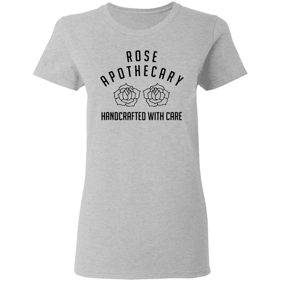 Rose Apothecary Handcrafted With Care Idea Rose Lover Hoodie Long Sleeve T Shirt - Teechipus