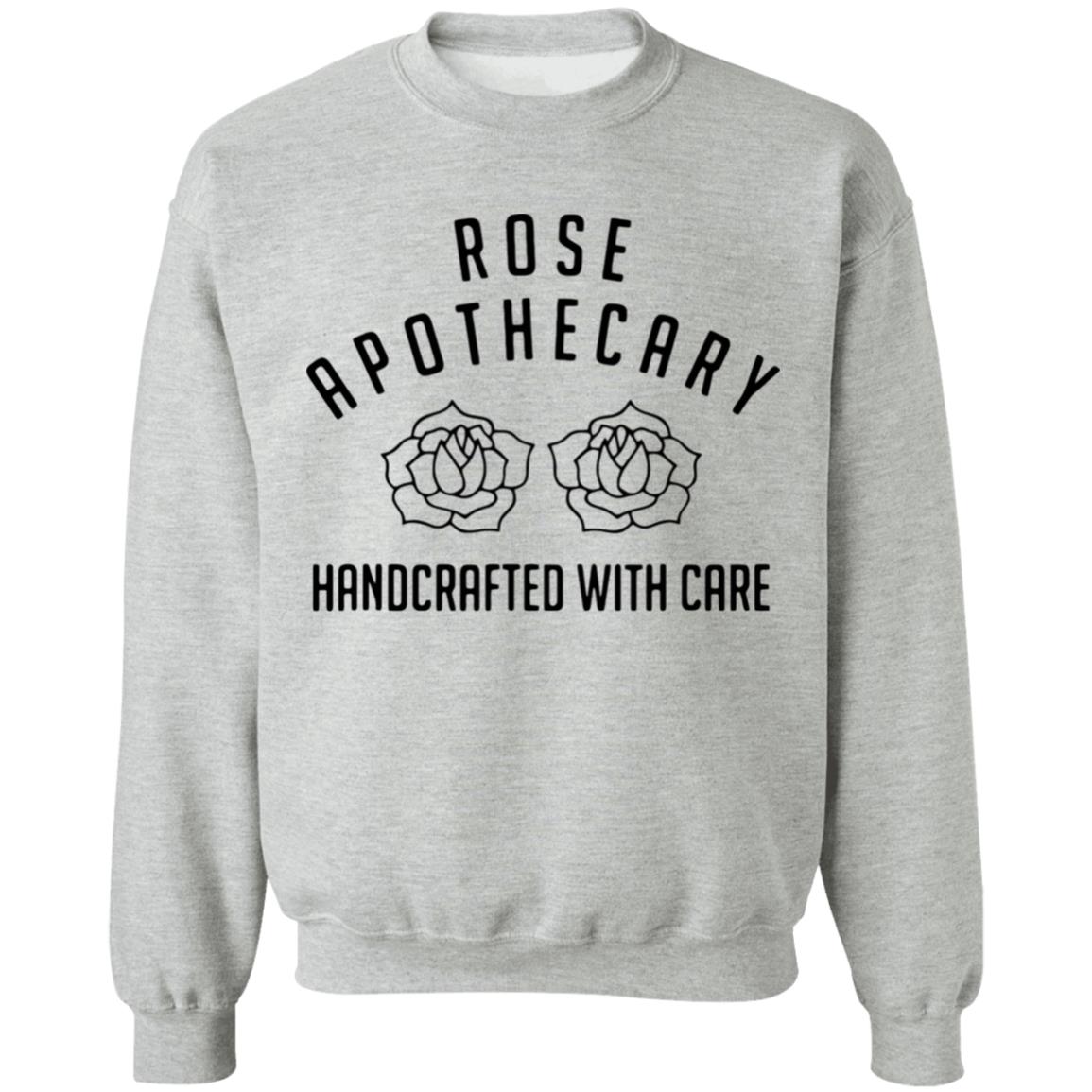 Rose Apothecary Handcrafted With Care Idea Rose Lover Hoodie Long Sleeve T Shirt - Teechipus