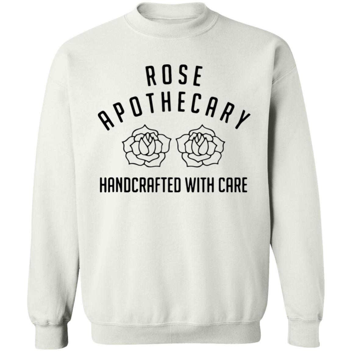 Rose Apothecary Handcrafted With Care Idea Rose Lover Hoodie Long Sleeve T Shirt - Teechipus
