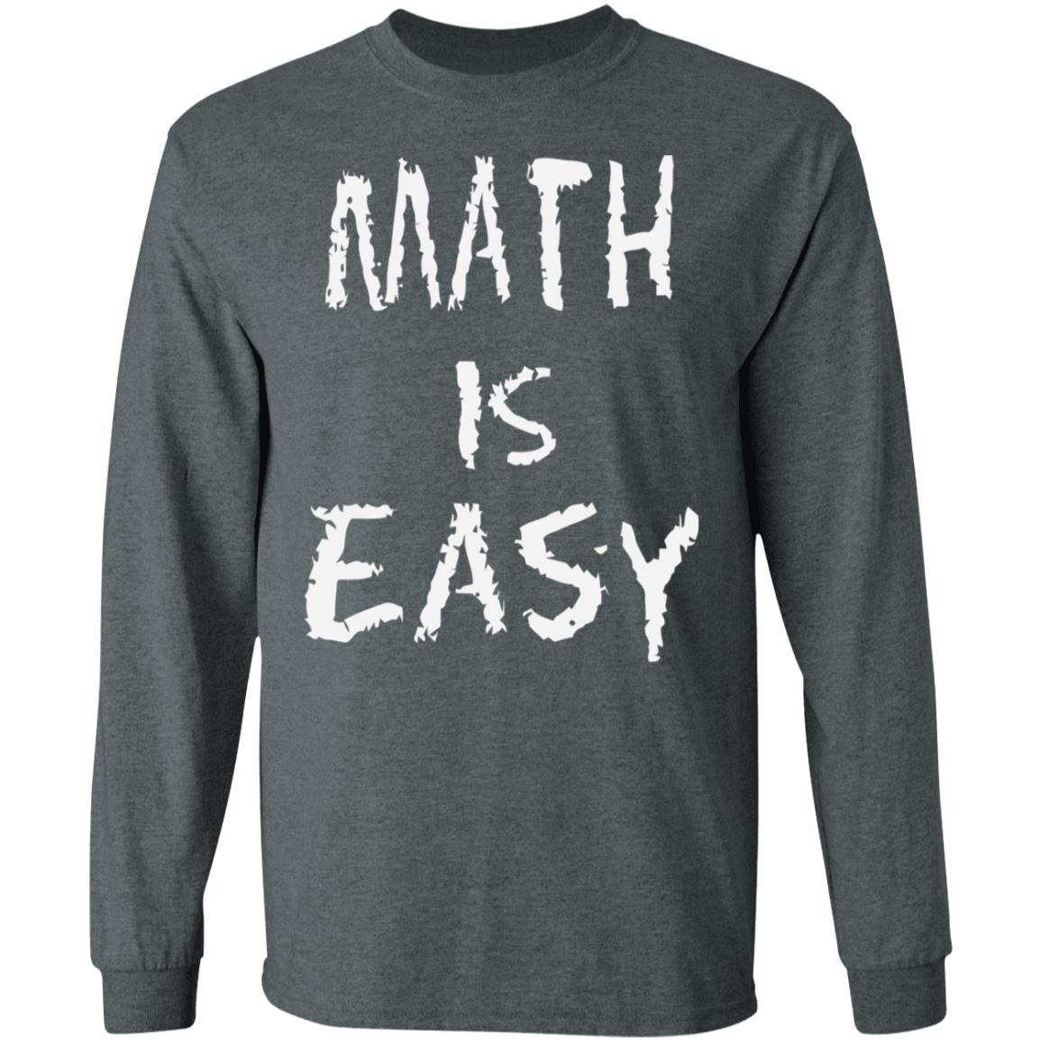 math is easy shirt black hoodie t shirt - Teechipus