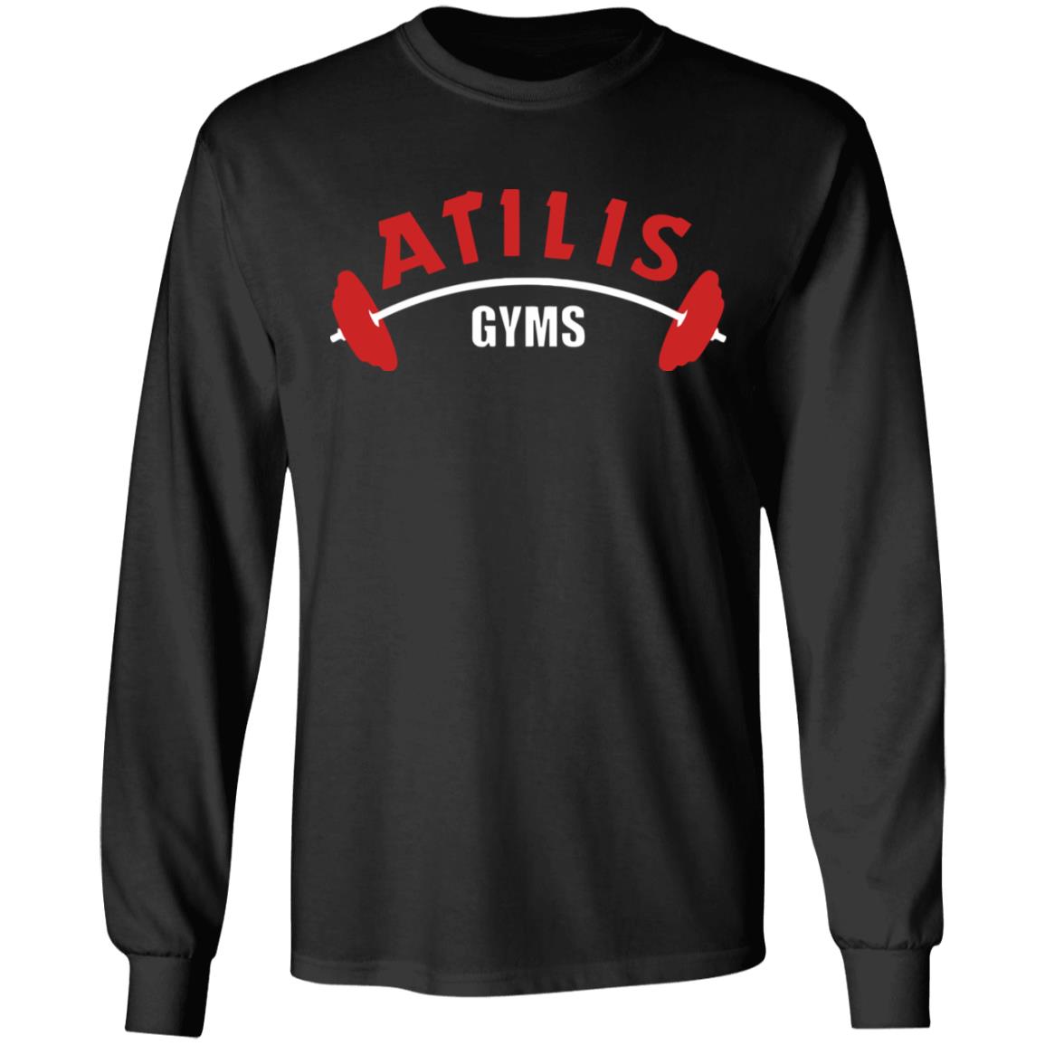 atilis gym t shirt black hoodie sweatshirt - Teechipus