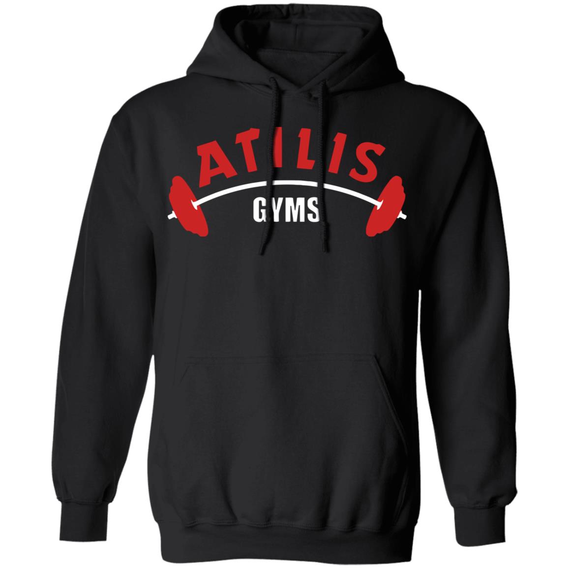 atilis gym t shirt black hoodie sweatshirt - Teechipus