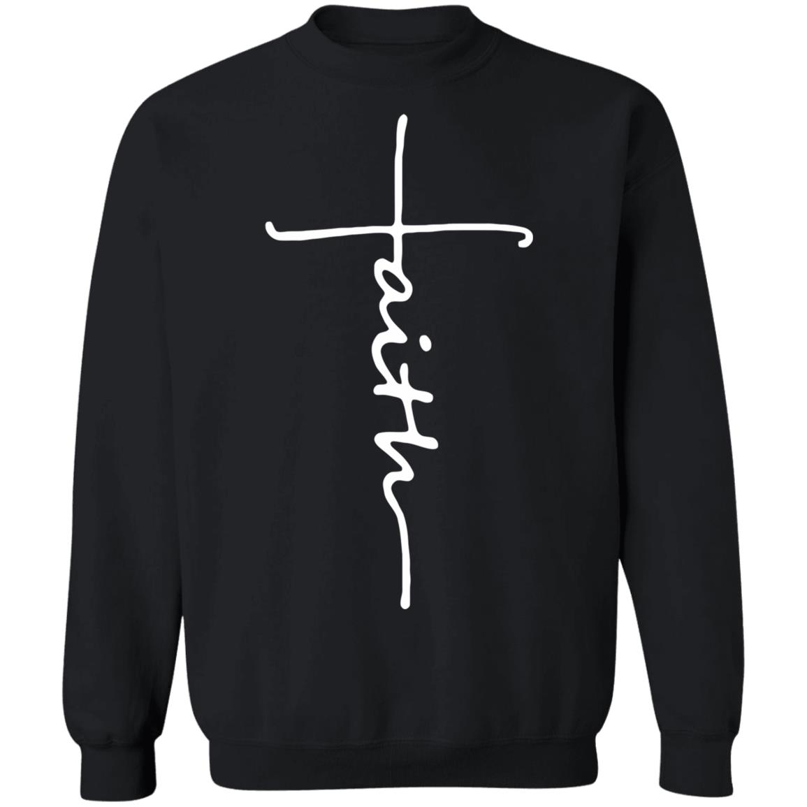 Faith T Shirt Black Hoodie Sweatshirt - Teechipus