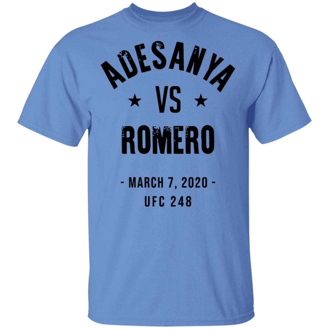 Israel Adesanya vs Yoel Romero UFC 248 Slim Fit T-Shirt - Teechipus
