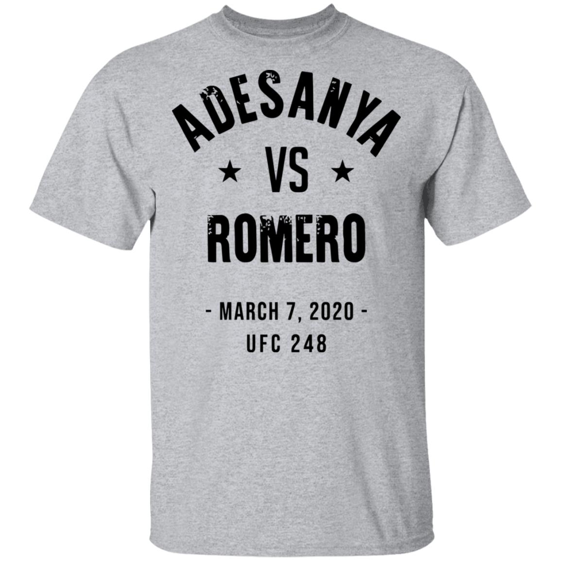 Israel Adesanya vs Yoel Romero UFC 248 Slim Fit T-Shirt - Teechipus