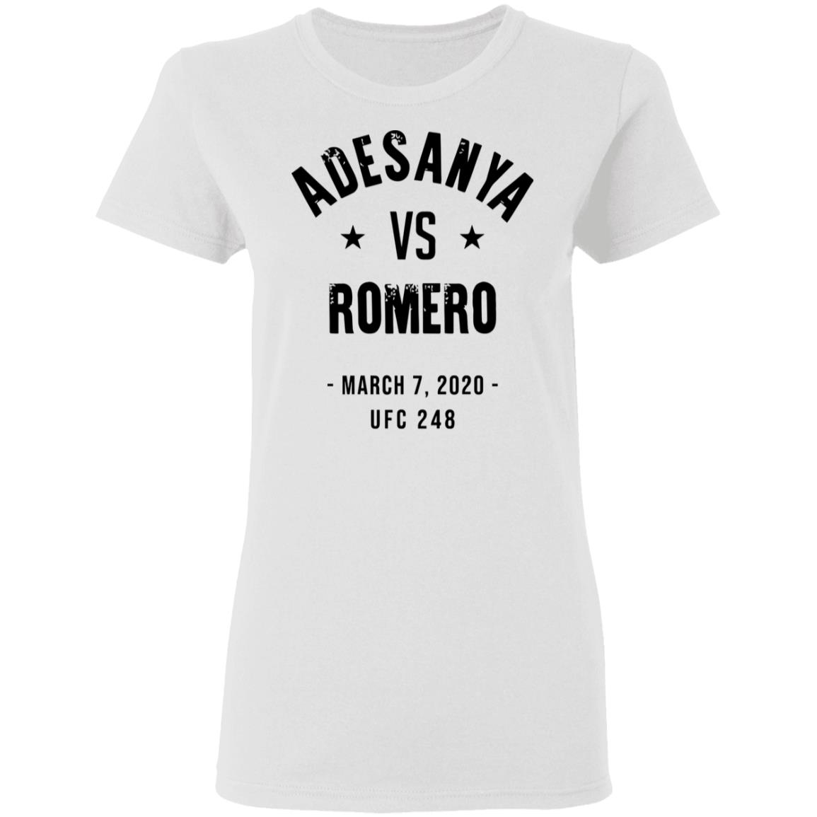 Israel Adesanya vs Yoel Romero UFC 248 Slim Fit T-Shirt - Teechipus