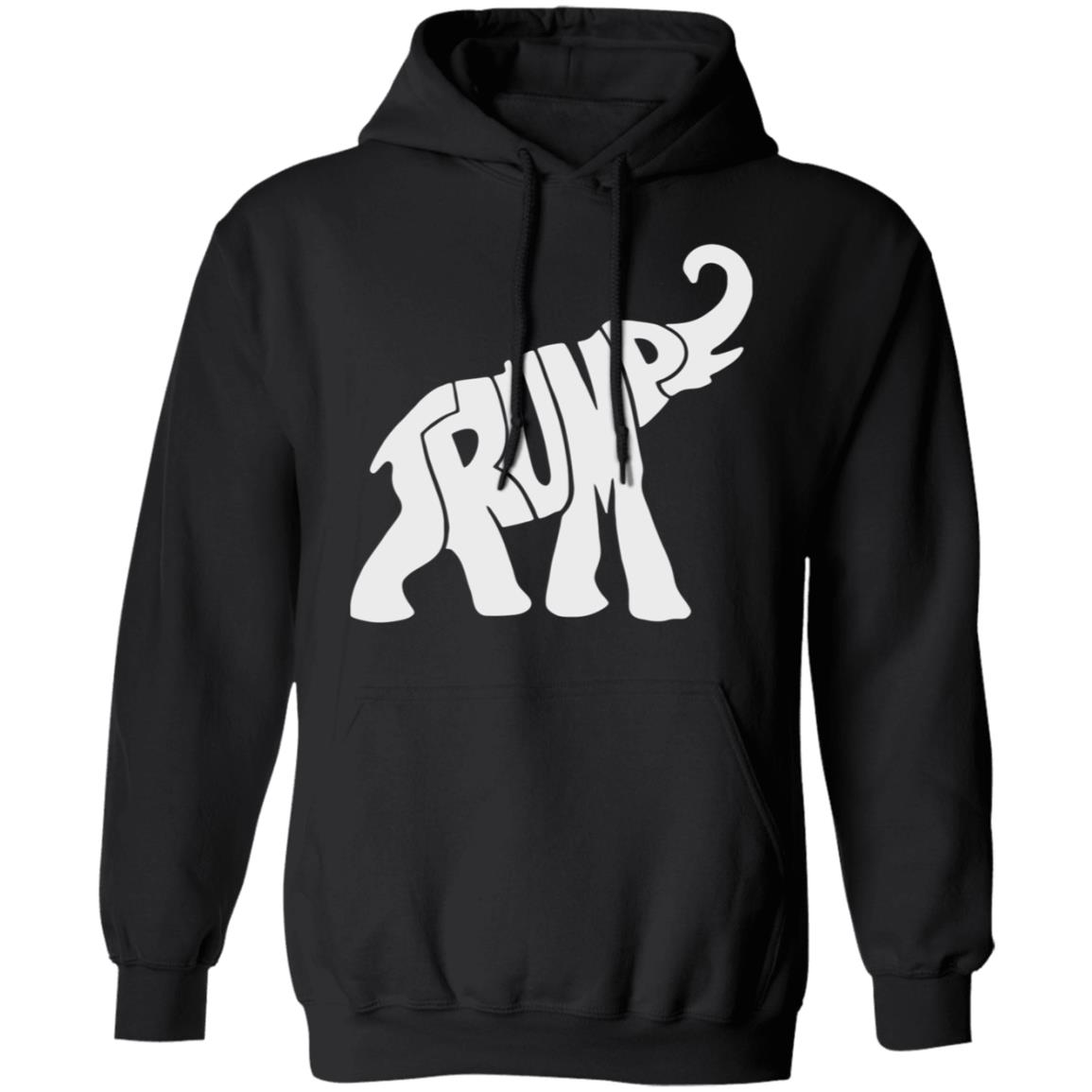 TRUMP Ladies T Shirt Black Hoodie sweatshirt - Teechipus