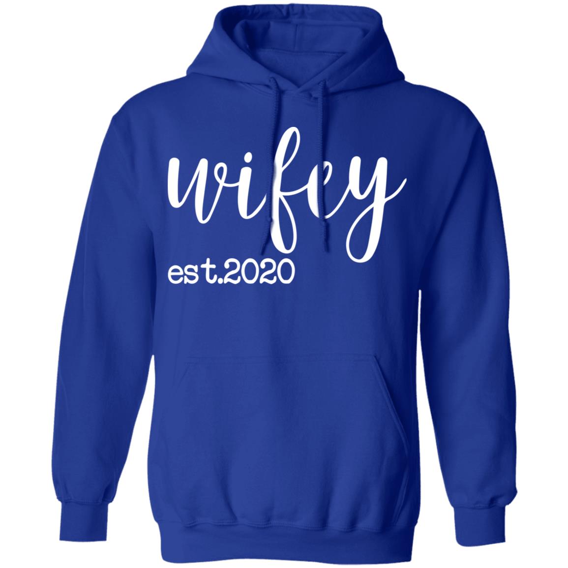 wifey est 2020 shirt black hoodie sweatshirt - Teechipus