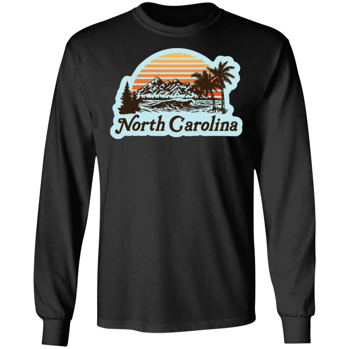 borth carolina shirt black hoodie sweatshirt - Teechipus