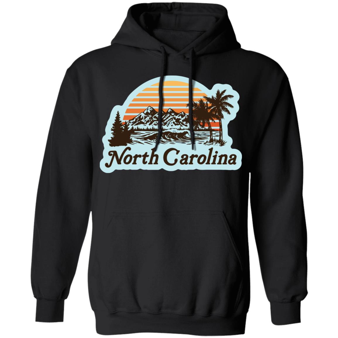 borth carolina shirt black hoodie sweatshirt - Teechipus