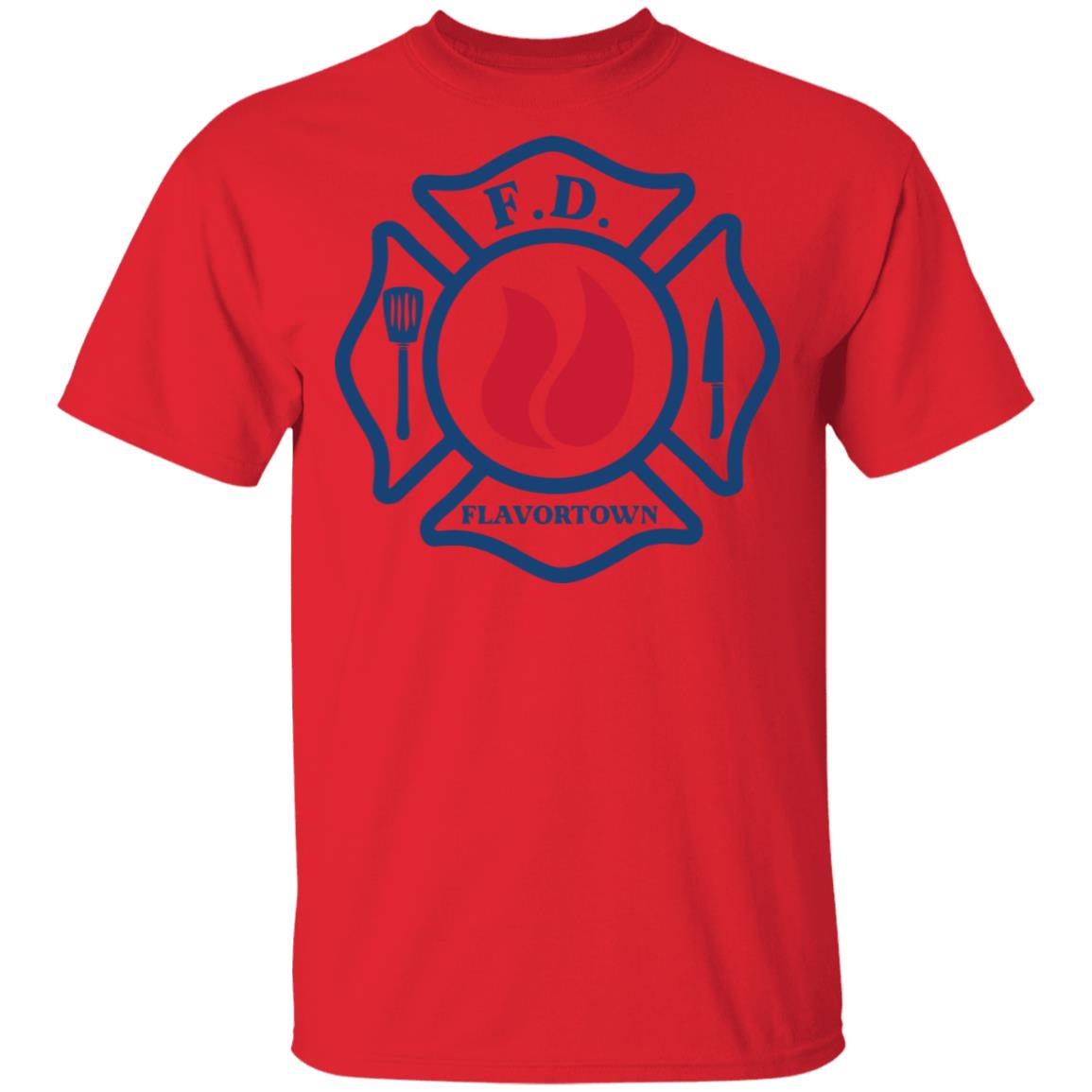 flavortown fire department shirt black t shirt - Teechipus