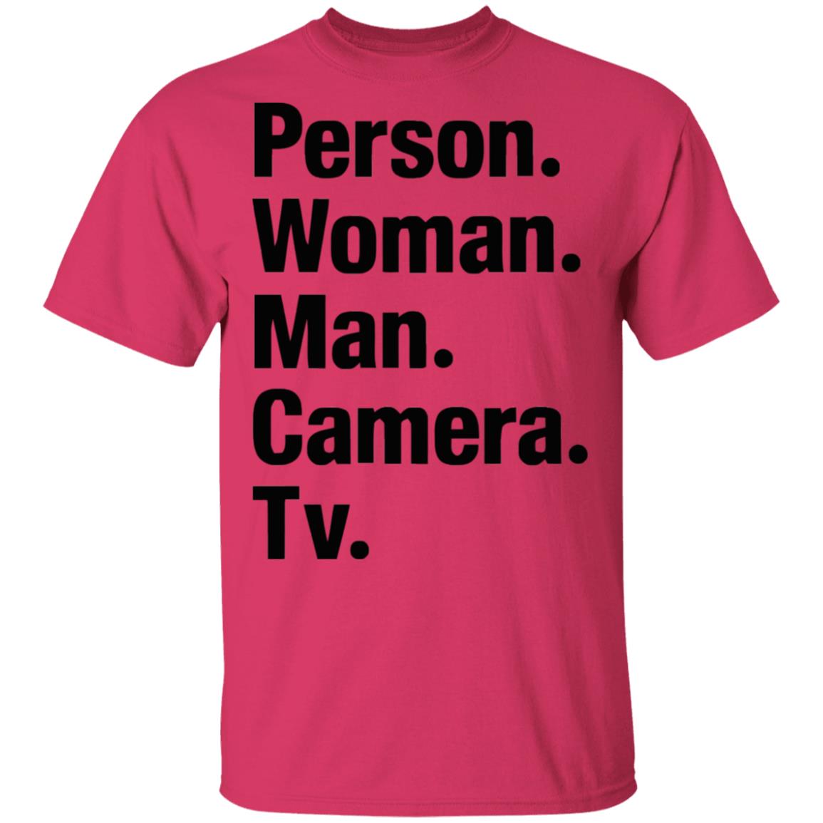 person woman man camera tv t shirt white hoodie - Teechipus