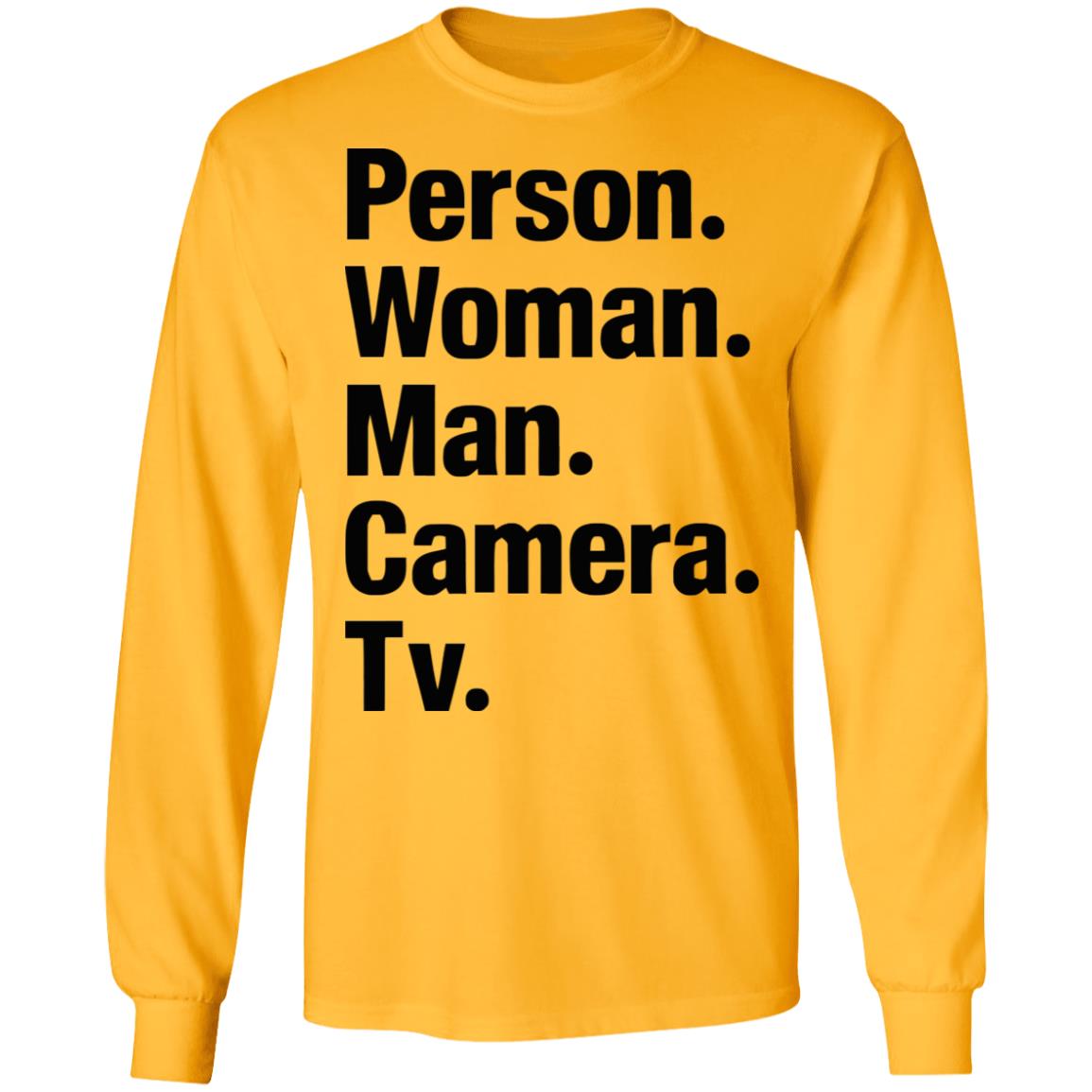 person woman man camera tv t shirt white hoodie - Teechipus