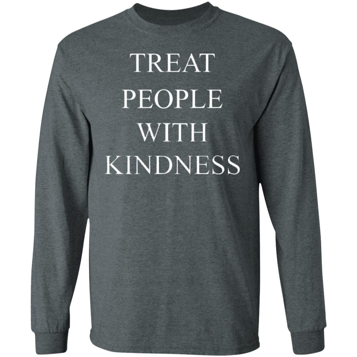 Treat People with Kindness pull over t shirt black hoodie - Teechipus
