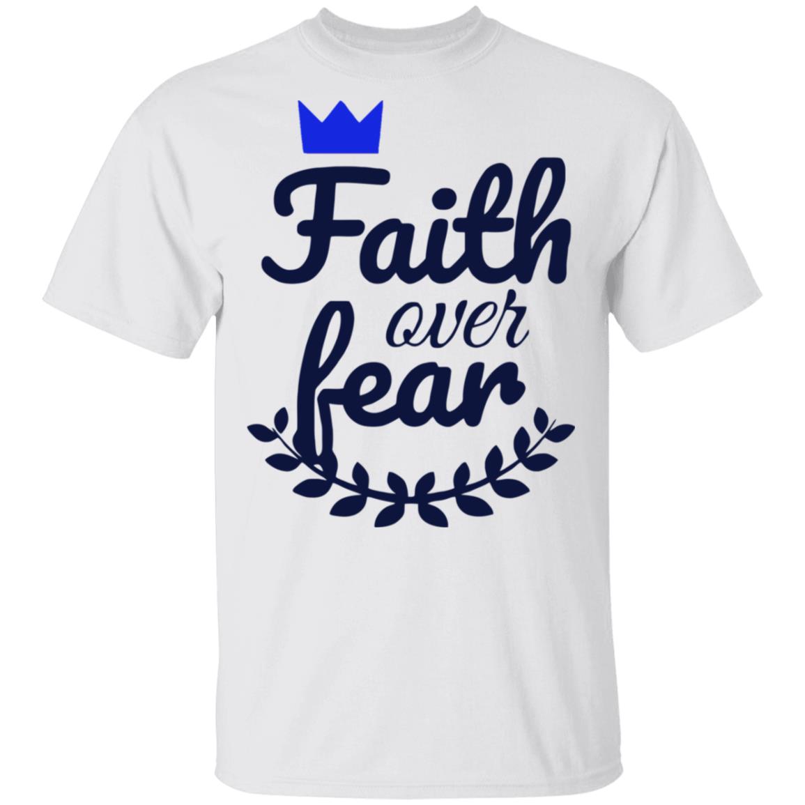 Faith Over Fear T Shirt white hoodie sweatshirt - Teechipus