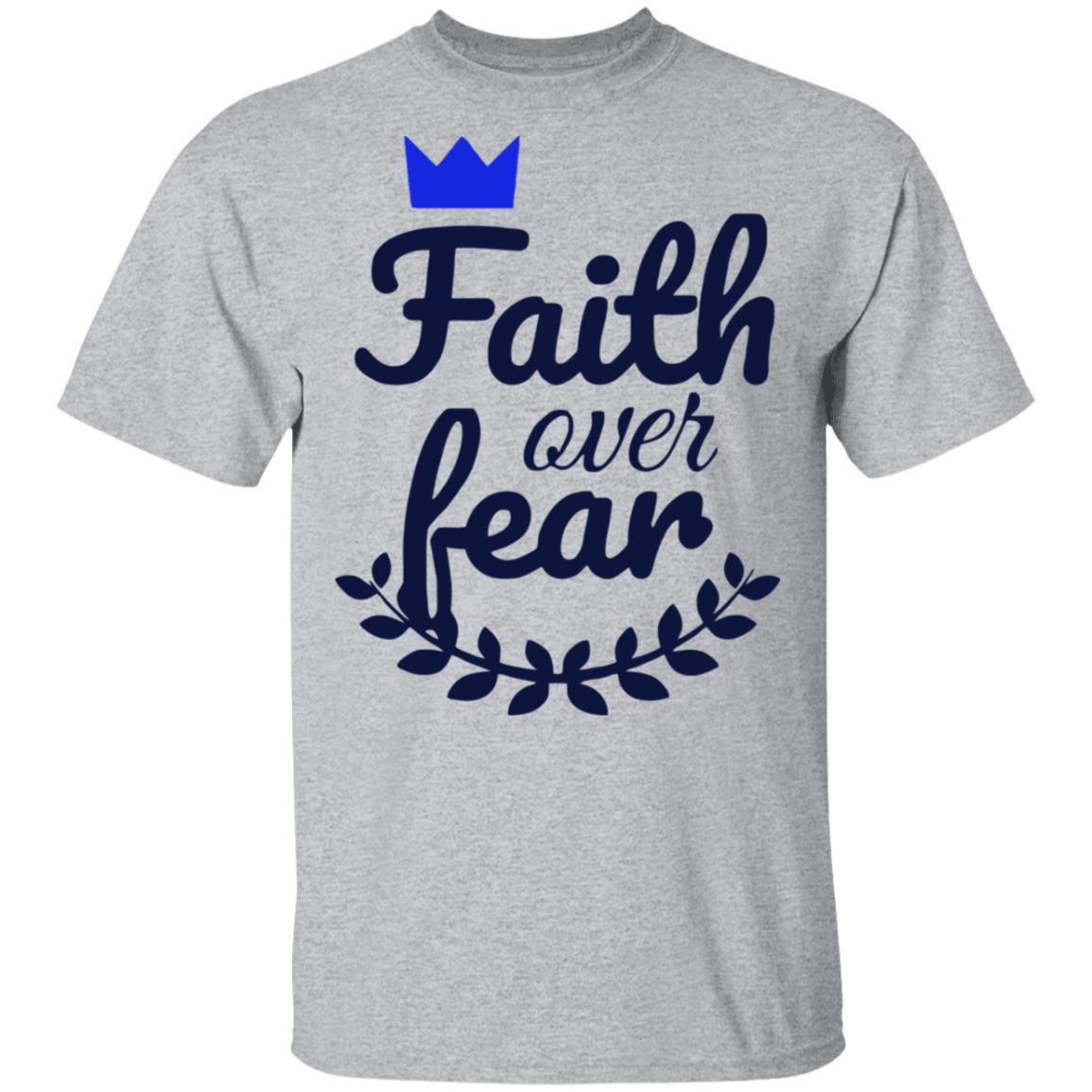 Faith Over Fear T Shirt white hoodie sweatshirt - Teechipus