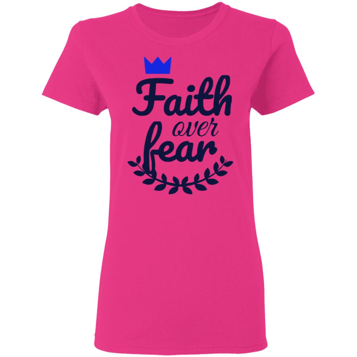Faith Over Fear T Shirt white hoodie sweatshirt - Teechipus