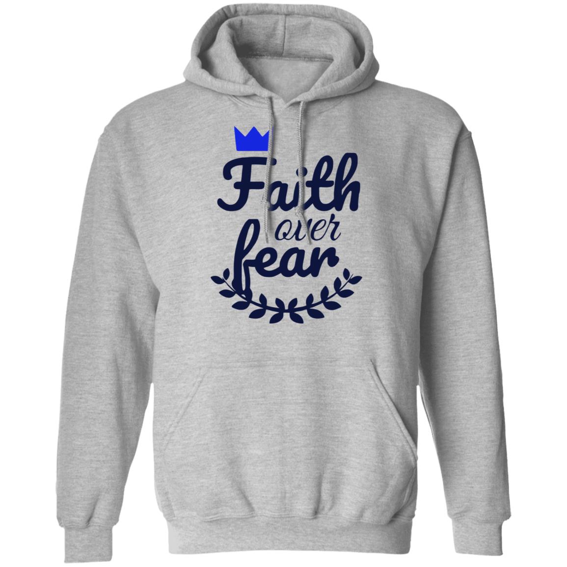Faith Over Fear T Shirt white hoodie sweatshirt - Teechipus